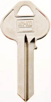 HY-KO 11010RU45 Key Blank, Brass, Nickel, For: Russwin and Corbin Cabinet, House Locks and Padlocks
