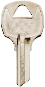 HY-KO 11010RO3 Key Blank, Brass, Nickel, For: National Cabinet Locks