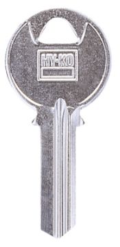 HY-KO 11010K1 Key Blank, Brass, Nickel-Plated, For: Keil K1 Locks
