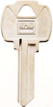 HY-KO 11010FA1 Key Blank, Brass, Nickel, For: Falcon Cabinet, House Locks and Padlocks