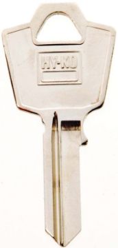 HY-KO 11010ES9 Key Blank, Brass, Nickel, For: ESP Vehicle Locks