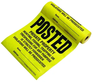 HY-KO TSR-100 Roll Lawn Sign, Square, Black Legend, Yellow Background, Tyvek, 11 in W x 11 in H Dime