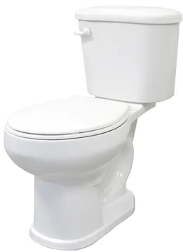 CATO J0052013120 Toilet, Round Bowl, 1.6 gpf Flush, 15 in H Rim, White