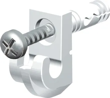 ClosetMaid 71927 Wall Clip, Resin, White, Wall Mounting