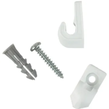 ClosetMaid 754600 Concrete Wall Clip, White