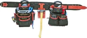 CLC Tool Works Signature Series 51452 Tool Belt, 29 to 46 in Waist, Ballistic Nylon, Black, 25-Pocke