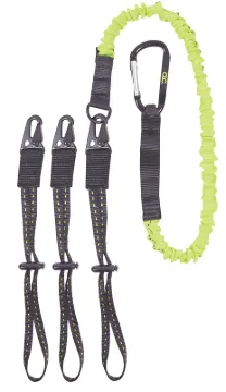 CLC GEAR LINK 1025 Interchangeable End Tool Lanyard, 41 to 56 in L, 6 lb Working Load, Carabiner End