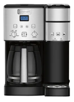Cuisinart Coffee Center Series SS-15P1 Coffee Maker and Single Serve Brewer, 12 Cup Capacity, Black,