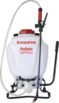 CHAPIN Pro Series 61800 Backpack Sprayer, 4 gal Tank, Poly Tank, 25 ft Horizontal, 23 ft Vertical Sp
