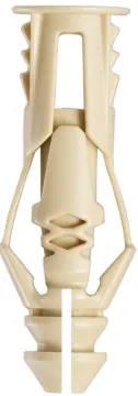 COBRA ANCHORS 170R Wall Anchor, Polyethylene, Chrome, 29 lb