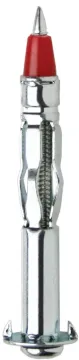 COBRA ANCHORS 162Y Hollow Wall Anchor, #6-32 Thread, Steel, Plated