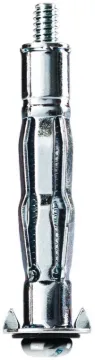 COBRA ANCHORS 137Y Hollow Wall Anchor, #6-32 Thread, Steel, Plated, 90 lb