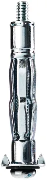 COBRA ANCHORS 132Y Hollow Wall Anchor, #6-32 Thread, Steel, Plated, 85 lb