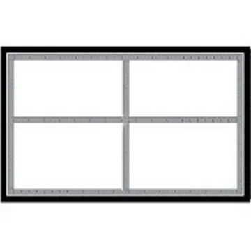 Centurion SLC501 Laser Sign, Black/Silver Background, 5-1/2 in W x 3-1/2 in H Dimensions