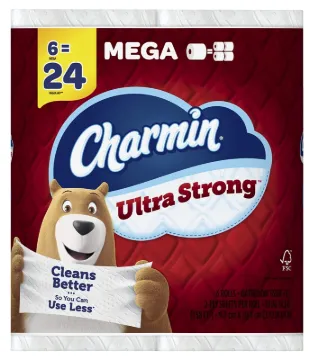 CHARMIN Ultra Strong 04176 Bathroom Tissue, 2-Ply , Paper