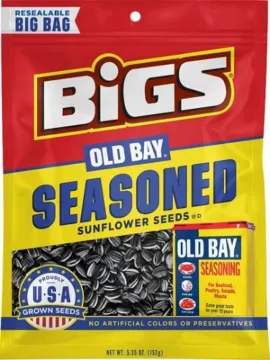 BIGS Old Bay Series 574361 Sunflower Seeds, 5.35 oz Bag