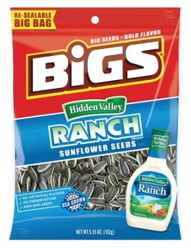 BIGS Hidden Valley Series TFL55005 Sunflower Seed, Zesty Ranch Flavor, 5.35 oz