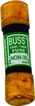 Bussmann NON-30 Fuse, 30 A, 250 VAC, 125 VDC, 50 kA Interrupt, Melamine Body, Cartridge Fuse