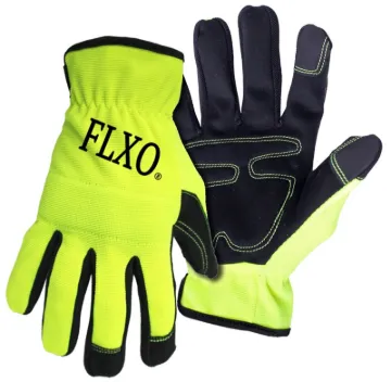 BOSS 901L Mechanic Gloves, Men's, L, Open Cuff, Synthetic Leather, Black/Green