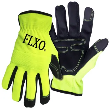 BOSS 901M Mechanic Gloves, Men's, M, Open Cuff, Synthetic Leather, Black/Green