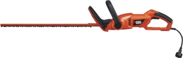 Black+Decker HH2455 Electric Hedge Trimmer, 3.3 A, 120 V, 3/4 in Cutting Capacity, 24 in L x 2-3/4 i