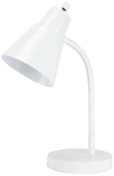 Boston Harbor TL-TB-170-WH-3L Flexible Desk Lamp, 120 V, 60 W, 1-Lamp, CFL Lamp, White Fixture, Whit
