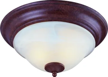 Boston Harbor BRT-ATE1012-RB3L Two Light Flush Mount Ceiling Fixture, 120 V, 60 W, 2-Lamp, A19 or CF