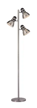 Boston Harbor TL-TREE-134 Tree Lamp, 120 V, 180 W, 3-Lamp, Incandescent Lamp, Metal, Satin Nickel Fi