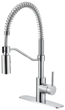 Boston Harbor Spring Pull-Down Kitchen Faucet, Chrome