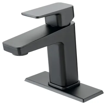 Boston Harbor Lavatory Faucet, 1.2 gpm, 1-Faucet Handle, 1, 3-Faucet Hole, Metal/Plastic, Matte Blac
