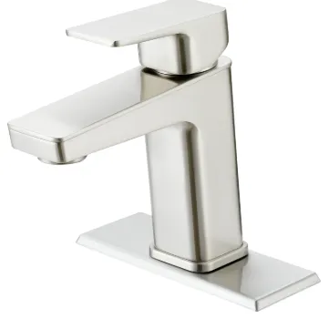 Boston Harbor Lavatory Faucet, 1.2 gpm, 1-Faucet Handle, 1, 3-Faucet Hole, Metal/Plastic, Brushed Ni