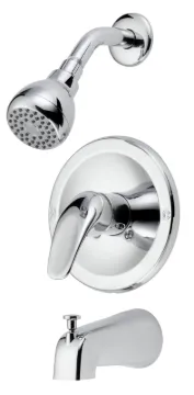 Boston Harbor TQ-F1014209CP Tub/Shower, Fixed Mount Showerhead, 1.75 gpm Showerhead, 1 Spray Setting