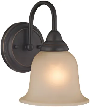 Boston Harbor LYB130928-1VL-VB Wall Sconce, 60 W, 1-Lamp, A19 or CFL Lamp, Steel Fixture, Venetian B