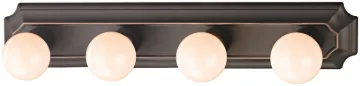 Boston Harbor 045234-VB Vanity Bar Fixture, 100 W, 4-Lamp, G Lamp, Steel Fixture, Venetian Bronze Fi