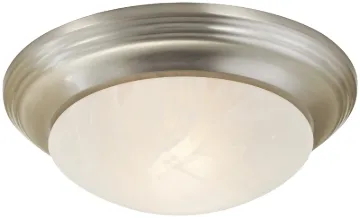 Boston Harbor 563118BN Single Light Flush Mount Ceiling Fixture, 120 V, 60 W, 1-Lamp, A19 or CFL Lam