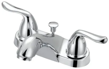 Boston Harbor Lavatory Faucet, 1.2 gpm, 2-Faucet Handle, 3-Faucet Hole, Metal, Chrome