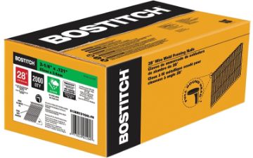 Bostitch S Series Series S12DR131GAL-FH Framing Nail, 3-1/4 in L, Hot Dipped Galvanized, Full Round