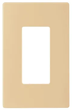 Arrow Hart PJS PJS26V Wallplate, 4-7/8 in L, 3-1/8 in W, 1 -Gang, Polycarbonate, Ivory, High-Gloss