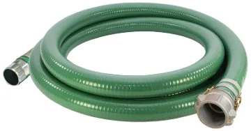 ABBOTT RUBBER 1240-3000-20-CN Water Suction Hose, 3 in ID, 20 ft L, Camlock Female x MNPT, PVC