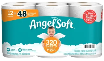 Angel Soft 79397 Toilet Tissue, 2-Ply, Paper