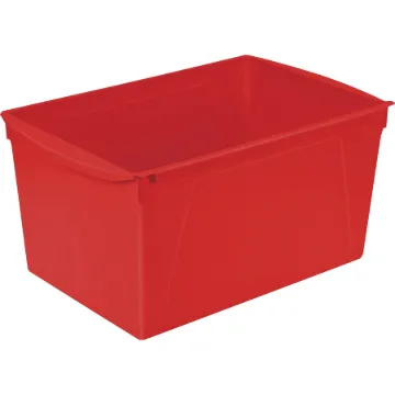 Double XL Wide Interlocking Book Bins, 9.2" x 14.5" x 7", Assorted Bright Colors, 6/Carton