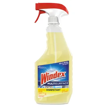 Windex 70251 Cleaner, 23 oz Package, Spray Bottle, Liquid, Citrus, Yellow