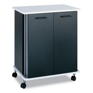 Refreshment Stand, Engineered Wood, 9 Shelves, 29.5" x 22.75" x 33.25", Black/White, Ships in 1-3 Bu