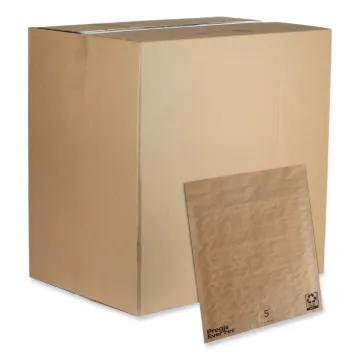 EverTec Curbside Recyclable Padded Mailer, #5, Kraft Paper, Self-Adhesive Closure, 12 x 15, Brown, 1