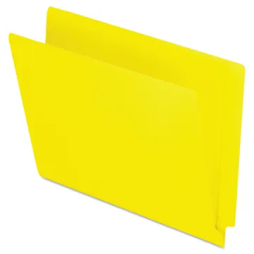 Colored End Tab Folders with Reinforced Double-Ply Straight Cut Tabs, Letter Size, 0.75" Expansion,