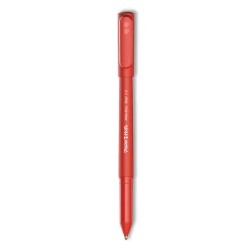 Write Bros. Ballpoint Pen, Stick, Bold 1.2 mm, Red Ink, Red Barrel, Dozen