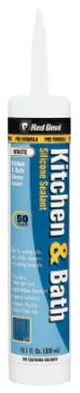 Red Devil DuraGuard 0406 Acrylic Caulk, White, -20 to 180 deg F, 10.1 oz Package, Cartridge