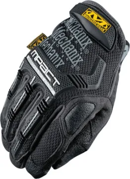MECHANIX WEAR MPT-58-010 Impact Gloves, Men's, L, 10 in L, Reinforced Thumb, Hook-and-Loop Cuff, Syn