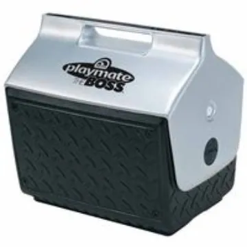 Playmate The Boss Coolers, 14 qt, Black/Silver