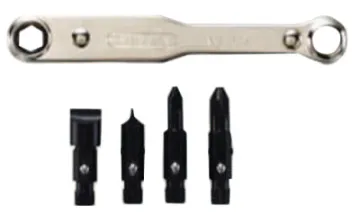 9 pc Ratchet Offset Screwdriver Set